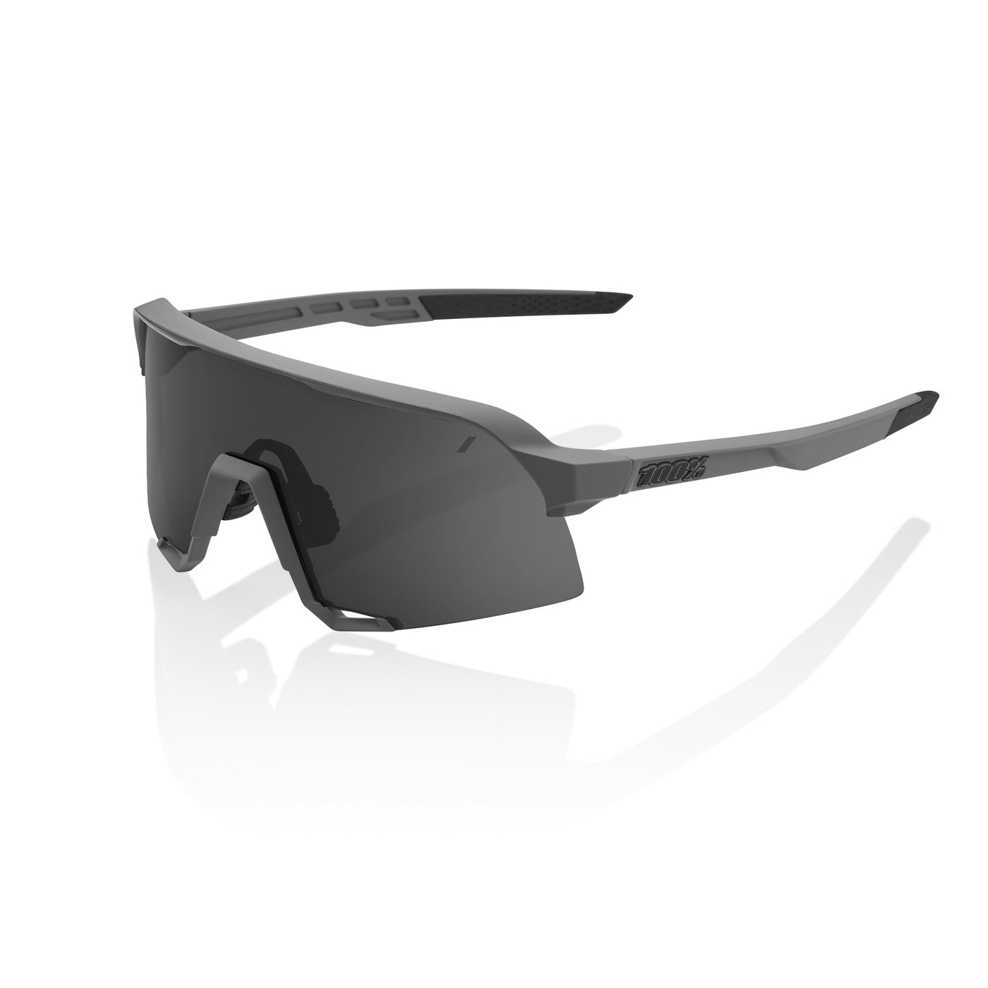 Sunglasses 100% S3 - Matte Cool Grey - Smoke