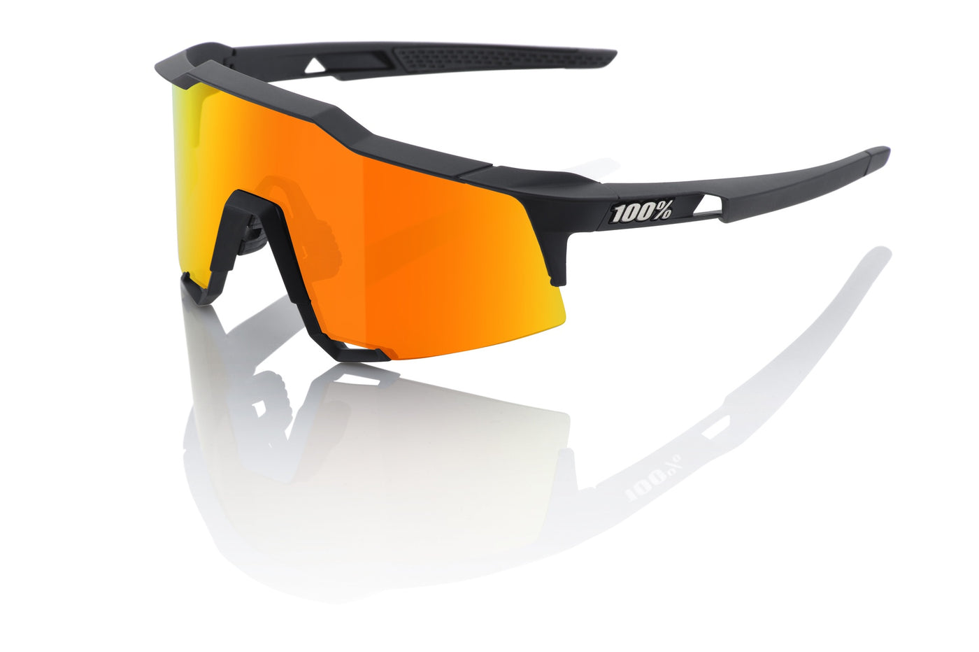 Sunglasses 100% Speedcraft - Soft Tact Black - Hiper Red