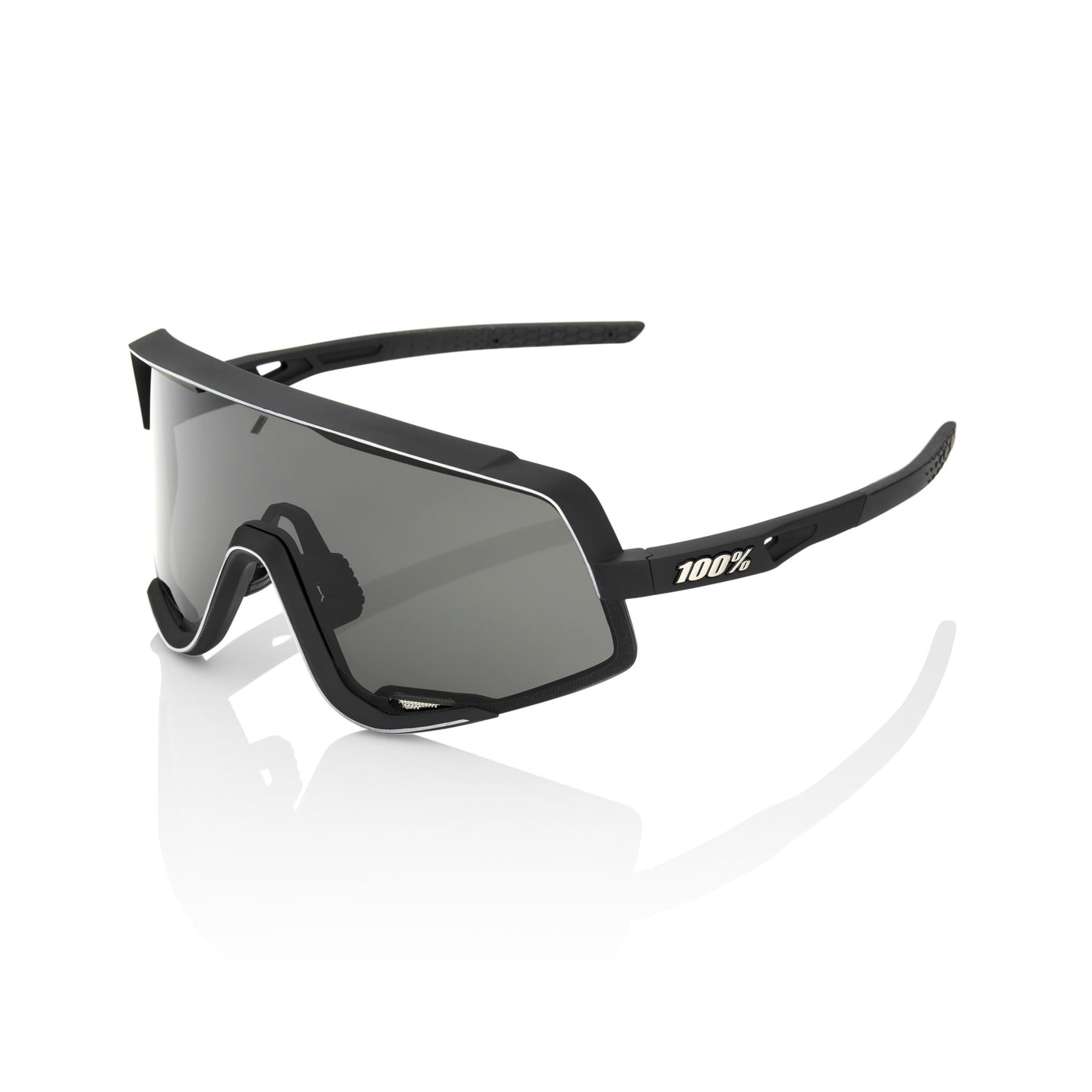 Sunglasses 100% Glendale - Soft Tact Black - Smoke