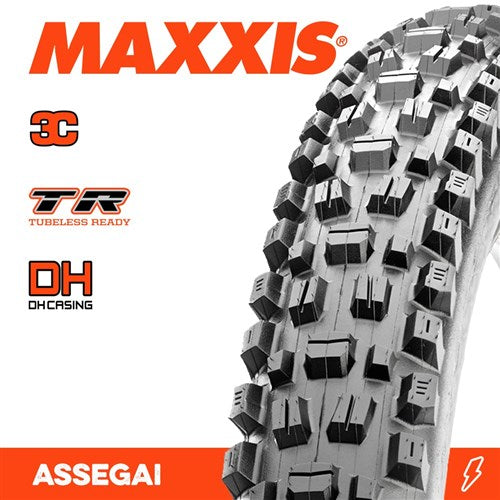 Tyre Maxxis Assegai 29 x 2.5 WT Fold 60 TPI DH 3C TR